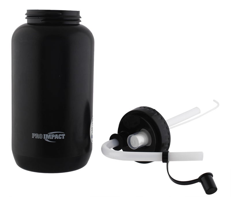 Pro Impact Squeezable Water Bottle with Bendable Long Straw and Spray cap - LDPE BPA Free Plastic - Hydration for Baseball Hockey Gym MMA Yoga Boxing Cycling Softball Football Lacrosse (35.5 Oz.) - Image 3